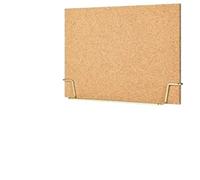 Tableau En Liège Tableau de liège bureau 20 * 30 cm tableau mémo debout message note en bois résineux(Golden Frame)