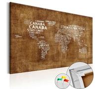 Tableau en liège The Lost Map (IT)-Taille L 90 x H 60 cm Imprimé