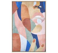 Tableau en Polyester Multicolore Abstrait 63 x 93 cm Toile Contemporaine Bitetto