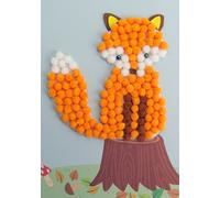 Tableau En Pompons Renard Activité Enfant 3-8 Ans