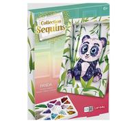 Tableau en Sequins Panda avec Cadre Décoratif pour Enfants
