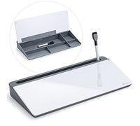 Tableau en verre de rangement de bureau Varhomax gris