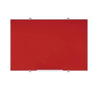 Tableau en verre magnétique Flow 45 x 60 cm Bi-Office rouge
