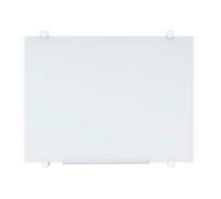 Tableau en verre magnétique Flow 90 x 120 cm Bi-Office blanc