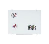 Tableau en verre magnétique Flow 90 x 120 cm Bi-Office blanc