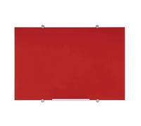 Tableau en verre magnétique Flow 90 x 120 cm Bi-Office rouge