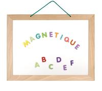 JeuJura Ardoise réversible en bois Réf. 8825 – craie & face blanche magnétique – Beige 57 x 44 cm
