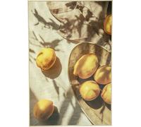 Tableau estival à motif de citrons pour une décoration méditerranéenne du salon