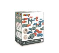 Smoby – 72 lettres et chiffres magnétiques – Rouge/Vert/Bleu – Dès 3 ans