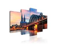 Tableau Evening in Cologne-Taille L 200 x H 100 cm Imprimé G
