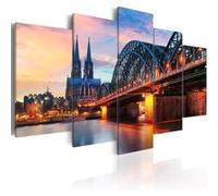 Tableau Evening in Cologne-Taille L 200 x H 100 cm Imprimé G