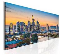Tableau Evening in Frankfurt-Taille L 120 x H 40 cm Imprimé G