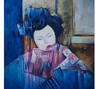 Tableau exotique Geisha Multicolore