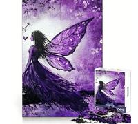 Tableau fée Violette sur Une Branche pour Adultes, Puzzle de 1000 pièces, défi Mental, Jeu de réflexion, évasion Calme, pièce de Collection de qualité (50x75cm)
