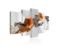 Tableau Fiery Blocks-Taille L 200 x H 100 cm Imprimé G