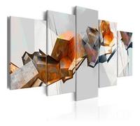 Tableau Fiery Blocks-Taille L 200 x H 100 cm Imprimé G