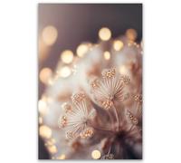Tableau floral Fleurs scintillantes - Made in France - Toile imprimée 40x60
