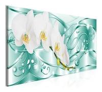 Tableau Flowering (1 Part) Narrow Green-Taille L 135 x H 45 cm Imprimé G