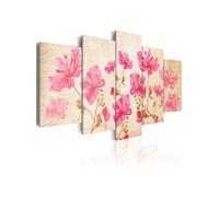 Tableau Flowers in Pink-Taille L 100 x H 50 cm