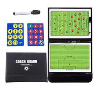 Tableau Football Tactique Entraîneur Board, Magnétique Pliable Professional Tableau Tactique pour Entraîneur Board Conseil D'entraîneur Formation avec Magnétique Marqueur et Gomme pour Débutant