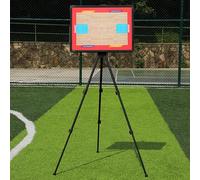 Tableau Football Tactique Entraîneur Board, Plaquette Entraineur Basket, avec Support Triangulaire et Sac à dos Portable, Facile à Transporter, pour l'enseignement(Basketball)