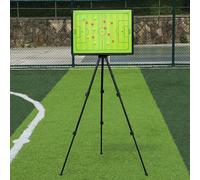 Tableau Football Tactique Entraîneur Board, Plaquette Entraineur Basket, avec Support Triangulaire et Sac à dos Portable, Facile à Transporter, pour l'enseignement(Soccer)