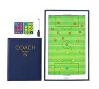 Tableau Football Tactique Entraîneur Board, Tableau Tactique Football Magnétique, avec Marqueurs pour Tableau Blanc et Pièces D'échecs Magnétiques, Design Pliable, pour l'enseignement