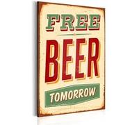 Tableau Free Beer Tomorrow-Taille L 60 x H 90 cm Imprimé G