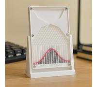 Tableau Galton 12 × 18 Cm, Modèle de Distribution de Probabilité avec Courbe en Cloche, Outil Pédagogique de Physique de Distribution Normale, Kit de Démonstration de Probabilité pour Salle de White