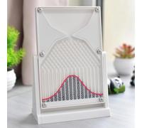 Tableau Galton 12 x 18 cm, modèle démonstration probabilité avec courbe | Outil d'enseignement laboratoire physique for l'enseignement la distribution aléatoire et du droit statistique, modèle(White)