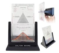 Tableau Galton de bureau, modèle de démonstration de probabilité avec courbe en cloche, outil d'expérimentation de droit statistique efficace, outil d'enseignement de laboratoire de physique