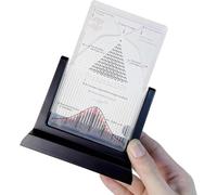 Tableau Galton for le bureau, modèle de démonstration de probabilité avec courbe en cloche, démonstrateur de probabilité, aide pédagogique aux statistiques de distribution normale for l'