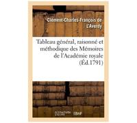 Tableau Général, Raisonné Et Méthodique Des Mémoires De L'académie Royale