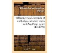 Tableau général, raisonné et méthodique des Mémoires de l'Académie royale Des inscriptions et belles-lettres, depuis sa naissance jusques et compris l'année 1788 - Clément-Charles-François de L'Averdy
