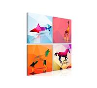 - Tableau - Geometric Animals (4 Parts) 40 x 40 cm