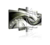 Tableau Glowing Green Wave-Taille L 200 x H 100 cm