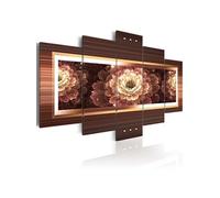 Tableau Gold gerbera-Taille L 200 x H 100 cm