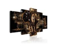 Tableau Golden Lion-Taille L 200 x H 100 cm Imprimé G