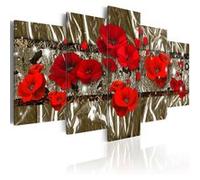 Tableau Golden Poppies-Taille L 100 x H 50 cm