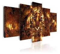 Tableau Golden Tiger-Taille L 100 x H 50 cm Imprimé G