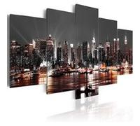 Tableau Grey city-Taille L 100 x H 50 cm Imprimé G