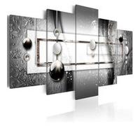 Tableau Grey Symmetry-Taille L 200 x H 100 cm Imprimé G