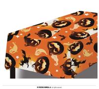 Tableau Halloween Crâne fantomatique Mains de zombie Motif effrayant Décoration de fête hantée, couleur : orange