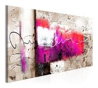 Tableau Hammer (1 Part) Pink Narrow-Taille L 135 x H 45 cm Imprimé G