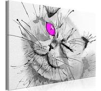 Tableau - Happy Look (1 Part) Wide Pink - 90x60 Artgeist (4786)