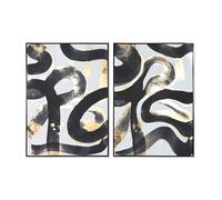 Tableau Home ESPRIT abstrait Moderne 103 x 4,5 x 143 cm (2 pièces)