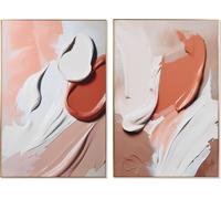 Tableau Home ESPRIT abstrait Moderne 80 x 3 x 120 cm (2 pièces)