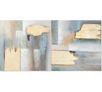 Tableau Home ESPRIT abstrait Moderne 80 x 3 x 80 cm (2 pièces)
