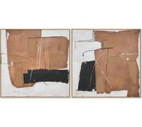 Tableau Home ESPRIT abstrait Urban 100 x 4 x 100 cm (2 pièces)
