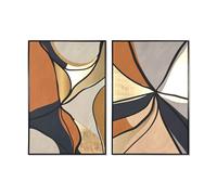 Tableau Home ESPRIT abstrait Urban 83 x 4,5 x 123 cm (2 pièces)